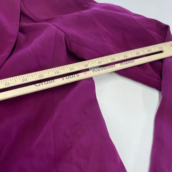 Endless Rose Jacket Womens Medium Purple Pink Blazer Single Button Career - Picture 7 of 8